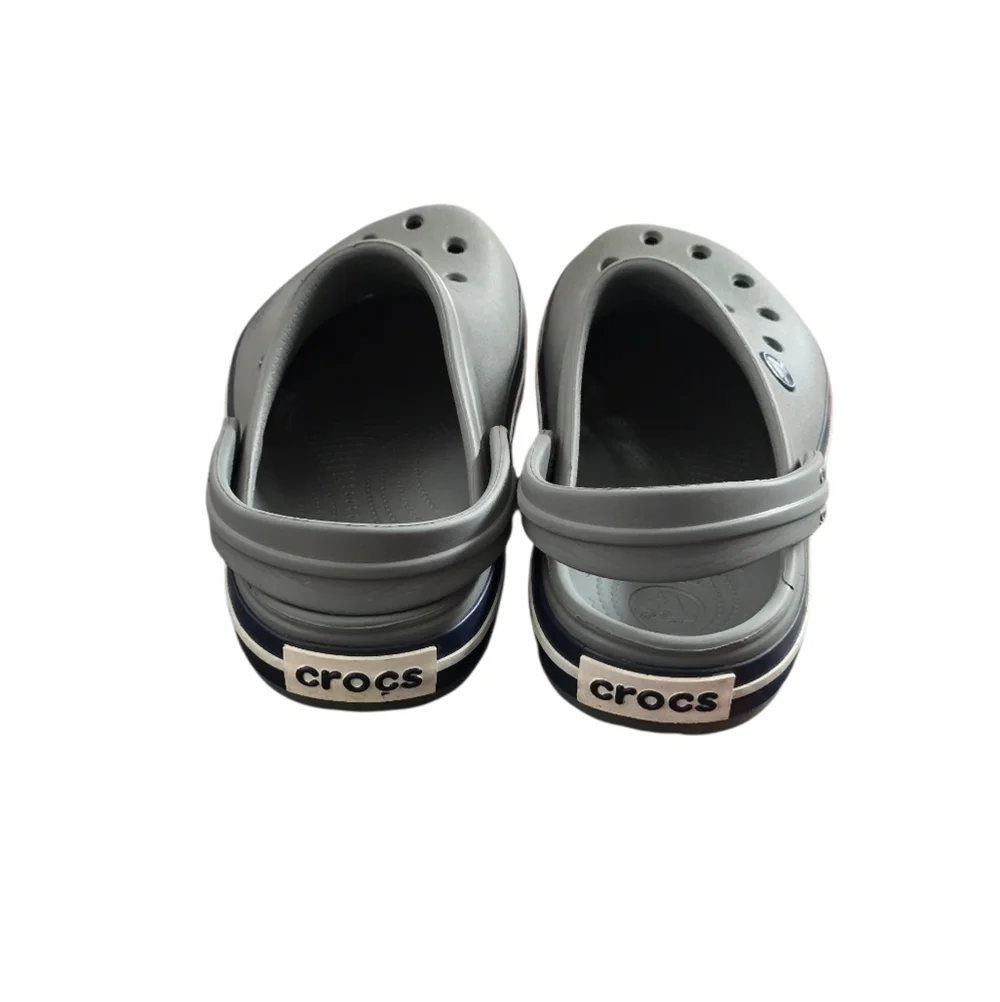 CROCS Kids Youth Gray Sandals Clogs Shoe Slip On Size 3